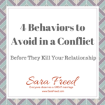 4 Behaviors to Avoid in a Conflict